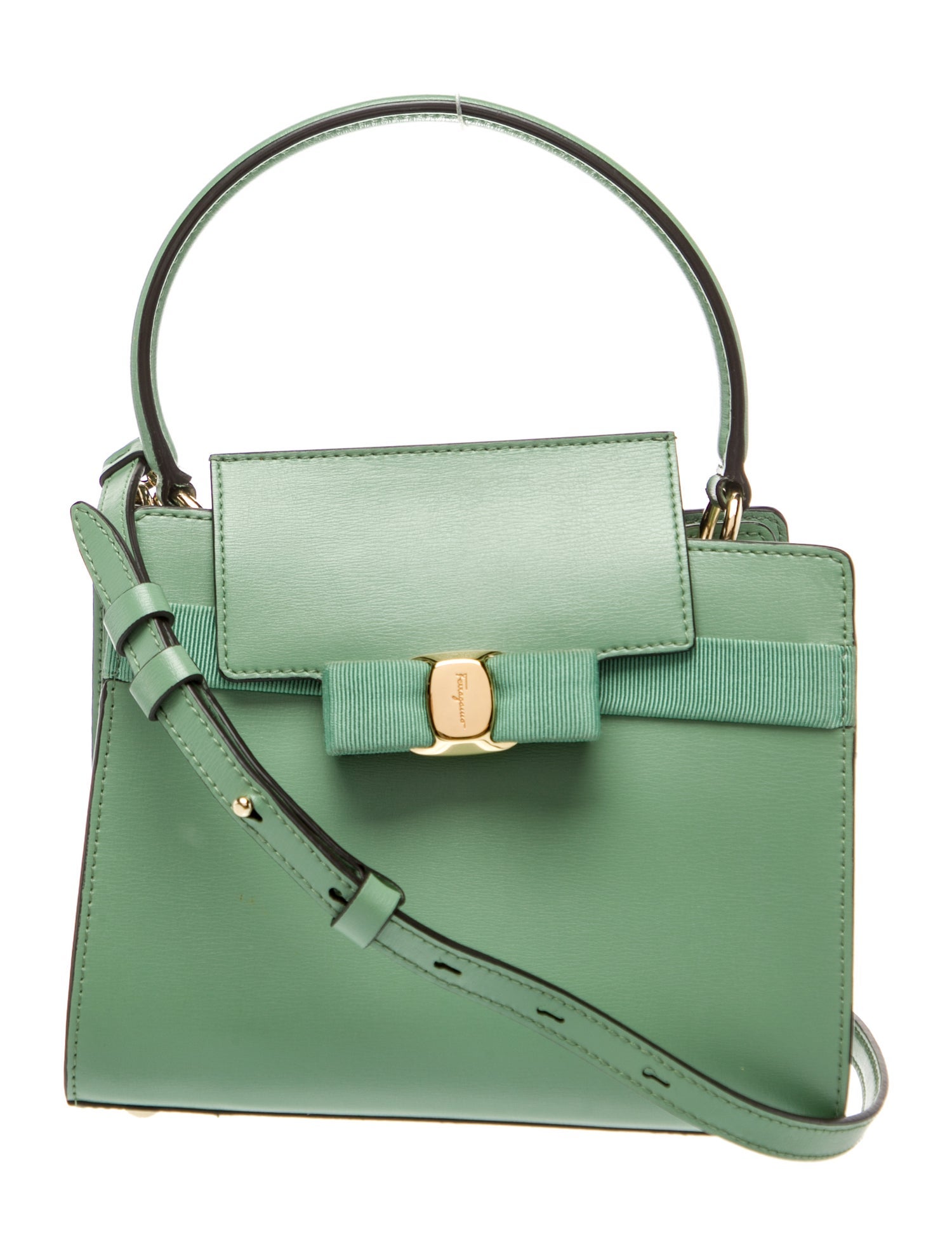 Salvatore Ferragamo Leather Top Handle Bag